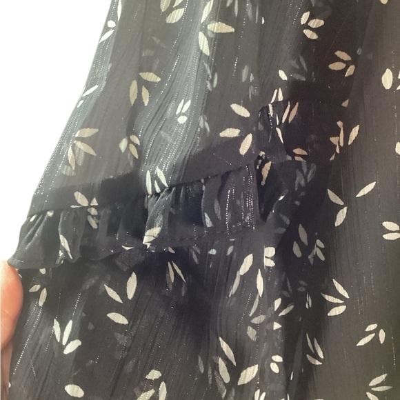 Sugarlips, Black and White Boxy Blouse with Mandarin Collar, Size 3X - Picture 9 of 9